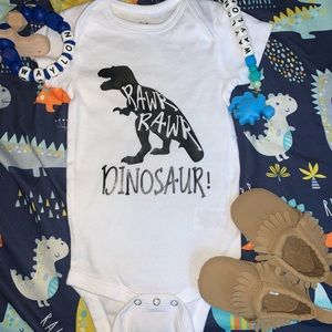 Dinosaur onesie!